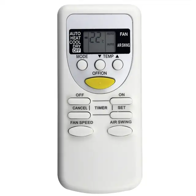 Telecomanda de inlocuire A75C2665 pentru aparat de aer conditionat, alb, 2 baterii AAA necesare