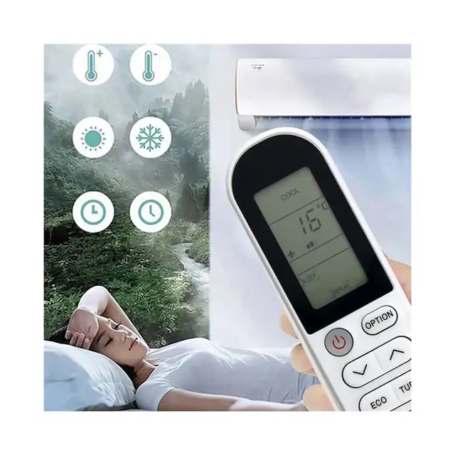 Set 2 telecomenzi GYKQ-58 pentru aer conditionat TCL, alb, ABS