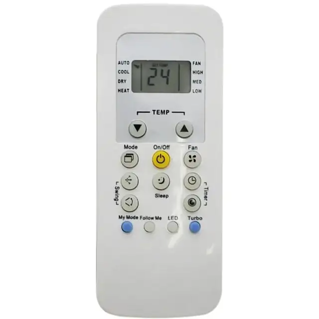 Telecomanda pentru aer conditionat RG56, accesorii aparate climatizare, 1 bucata, functionare cu 2 baterii AAA