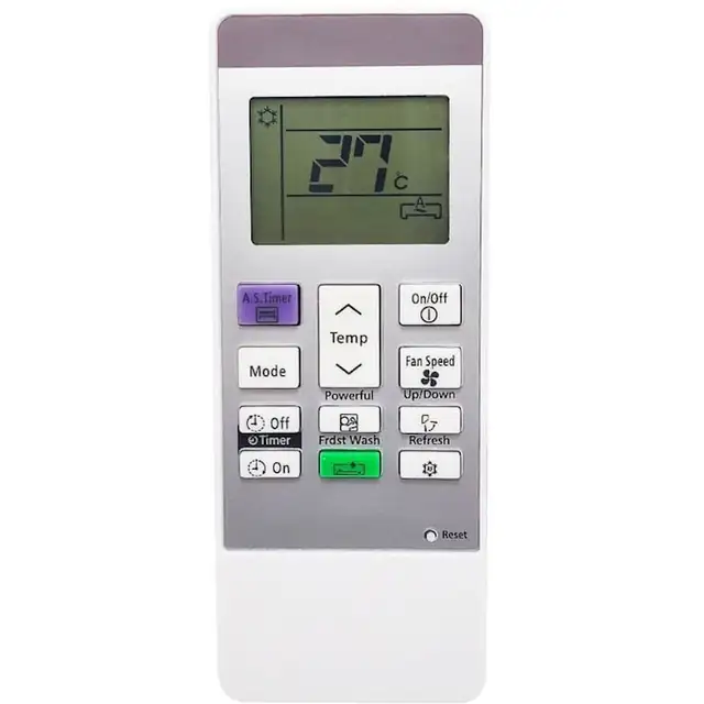 Telecomanda de inlocuire pentru aparat de aer conditionat Hitachi RAR-MOA6, 1 bucata, functionalitate echivalenta, 2 baterii AAA necesare
