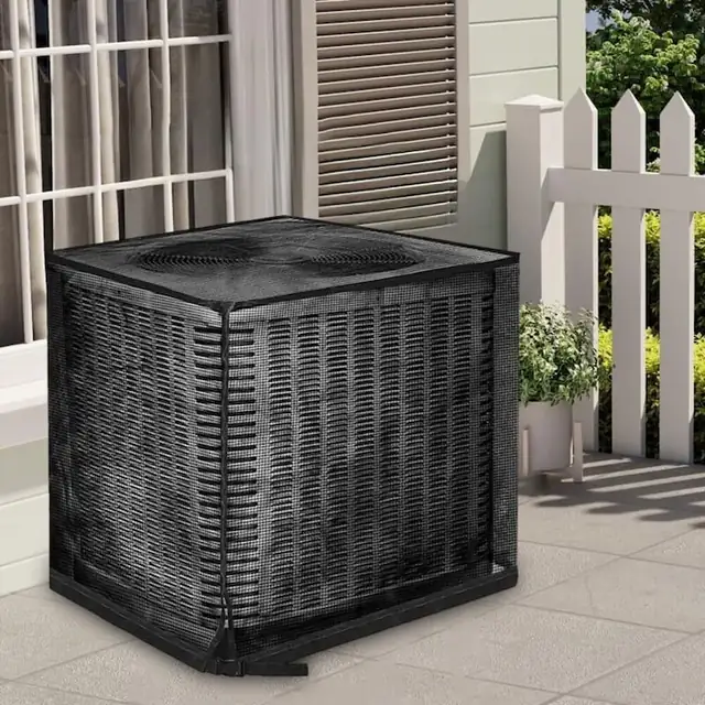 Husa pentru aparat de aer conditionat, mesh durabil, ajustabil, protectie completa, dimensiuni standard