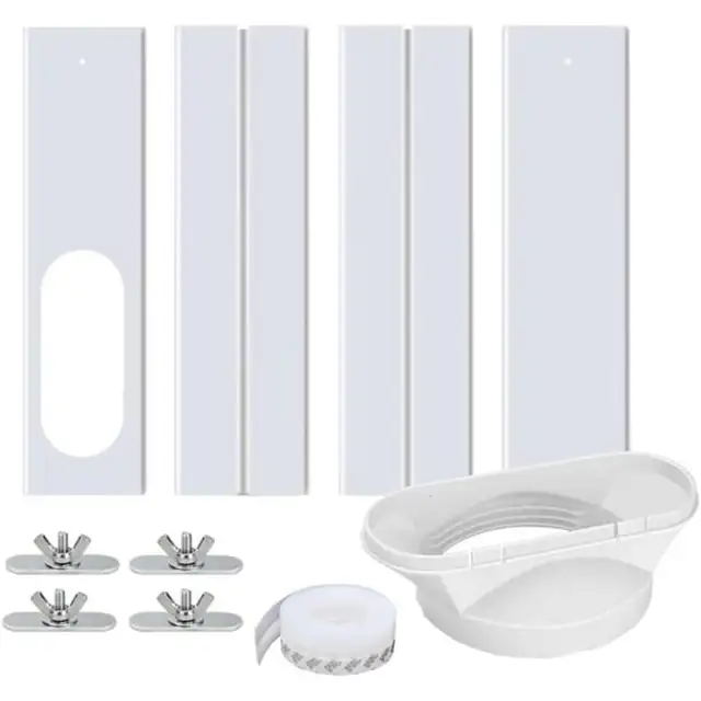 Etansare usa pentru aer conditionat portabil, adaptor universal 13/15 cm, banda de etansare 33 cm, banda din aluminiu rezistent la caldura 42 cm