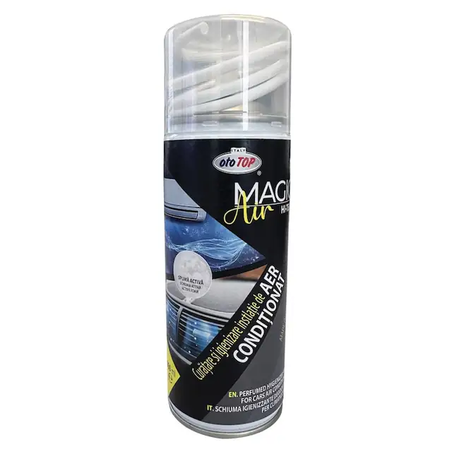 Spuma activa spray pentru igienizat si curatat aer conditionat AC si auto Ototop, 400ml