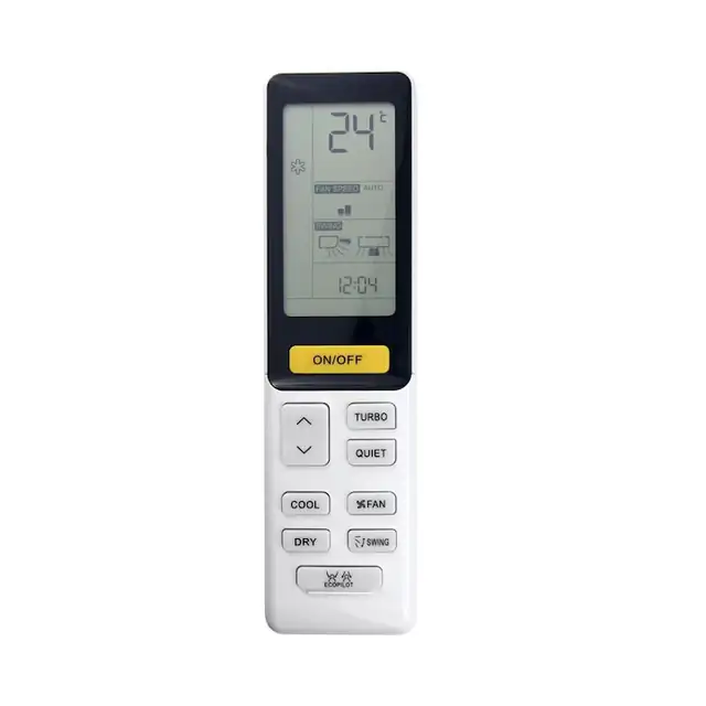 Telecomanda de inlocuire aer conditionat 0010402886D, telecomanda de schimb compatibila cu Haier, functioneaza cu 2 baterii AAA, alb mat, 1 buc