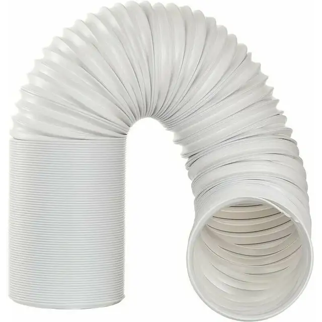 Furtun evacuare aer conditionat portabil 150x13cm alb polipropilena