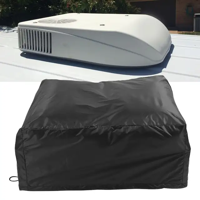 Husa protectie aparat aer conditionat 27.3x29x14.25in negru ajustabila impermeabila
