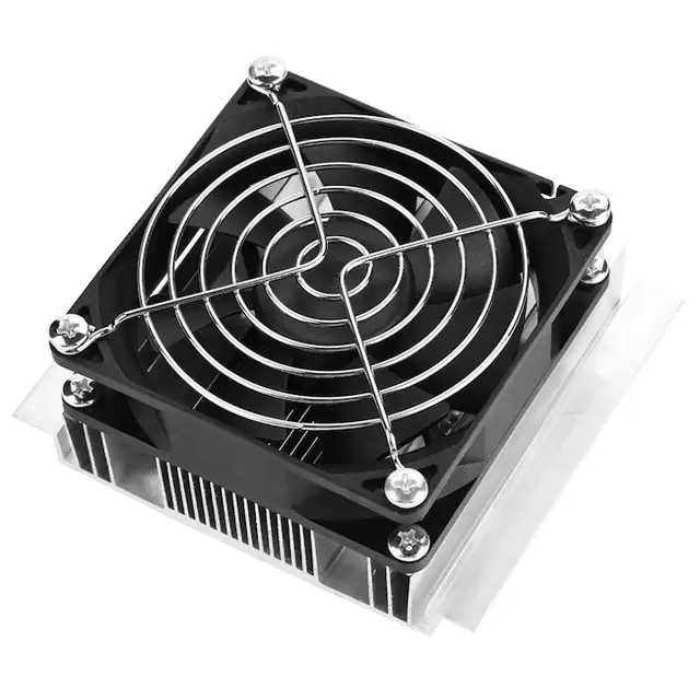 Set componente mini aer conditionat, racire termolectrica, ventilator fara perii, consum redus