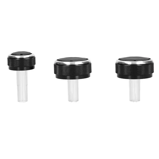Buton comutator aer conditionat, set 2 buc, aluminiu, negru, pentru BORA 1998-2005 si MK4 1997-2006
