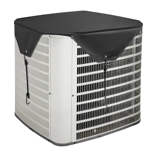 Husa pentru aer conditionat VEVOR 810x810 mm negru rezistenta la apa