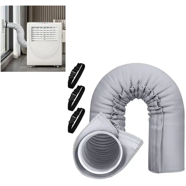 Husa protectie conducta aer conditionat, 150x53mm, negru gri, poliester