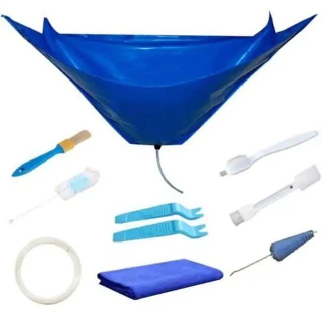 Set curatare aparat aer conditionat, PVC impermeabil, albastru, 135x60cm