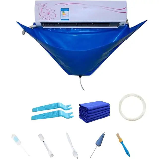 Set 10 piese pentru curatare aer conditionat, material jacquard, impermeabil, 42 inch