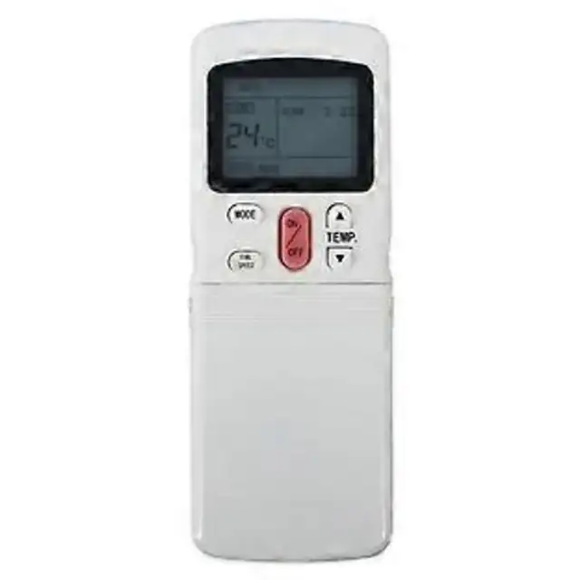 Telecomanda aer conditionat, alb, 2xAAA, ABS, 13x5x2cm