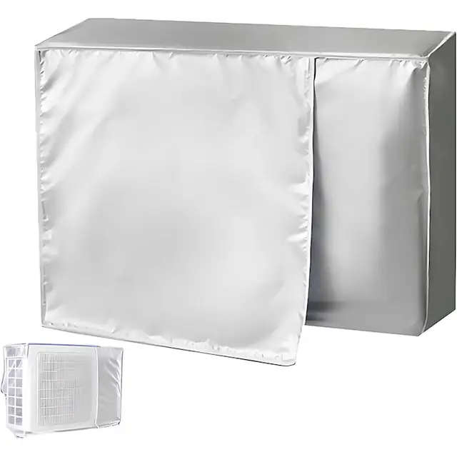 Husa pentru aer conditionat exterior, husa anti-praf pentru aer conditionat exterior, husa pentru aer conditionat, husa pentru aer conditionat exterior, protectie impotriva ploii si soarelui, pentru unitatea exterioara (96x40x70cm)