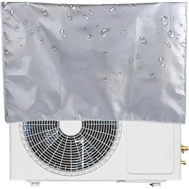 Husa pentru aparate de aer conditionat de exterior, husa anti-praf pentru aparate de aer conditionat de exterior, impermeabila, rezistenta la praf, zapada, pentru aparate de aer conditionat de acasa (96 x 40 x 70 cm)