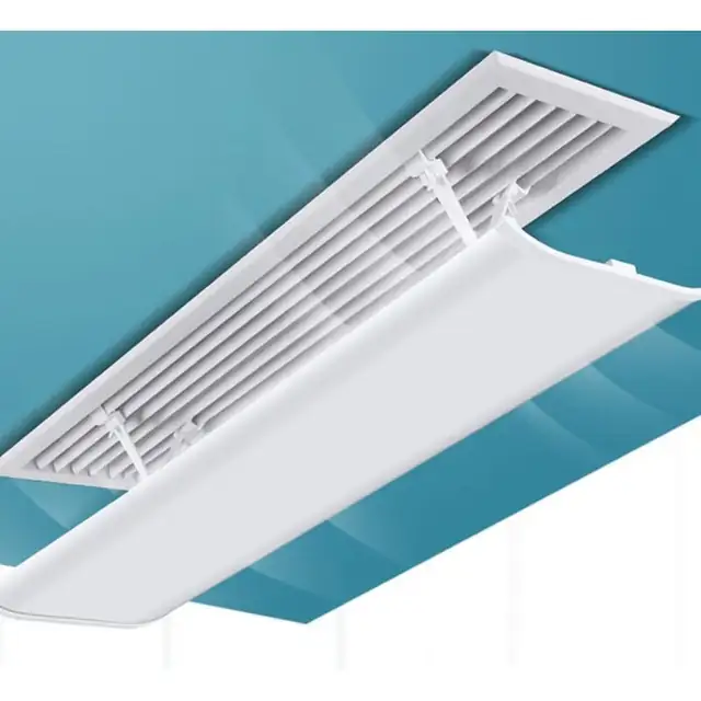 Deflector aer reglabil pentru climatizare centrala alb 40x20cm