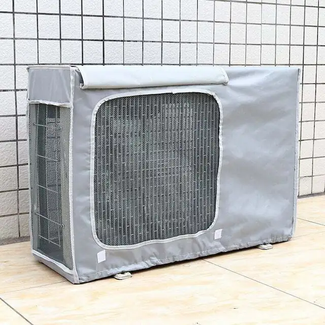 Husa protectie aparat aer conditionat exterior, impermeabila, gri, 86x33x56cm