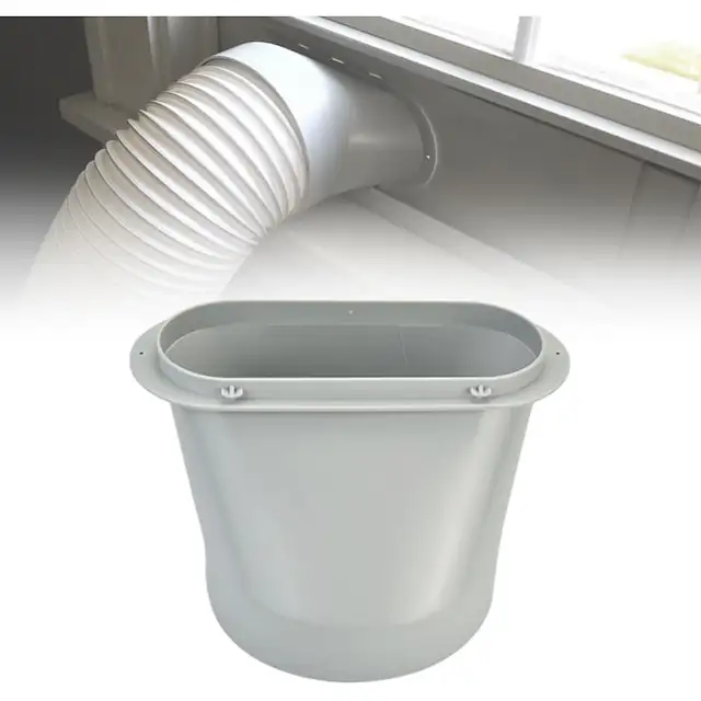 Adaptor furtun aer conditionat, Adaptor fereastra aer conditionat, Adaptor furtun evacuare aer conditionat, Adaptor fereastra ABS 15 cm, Adaptor fereastra pentru aer conditionat