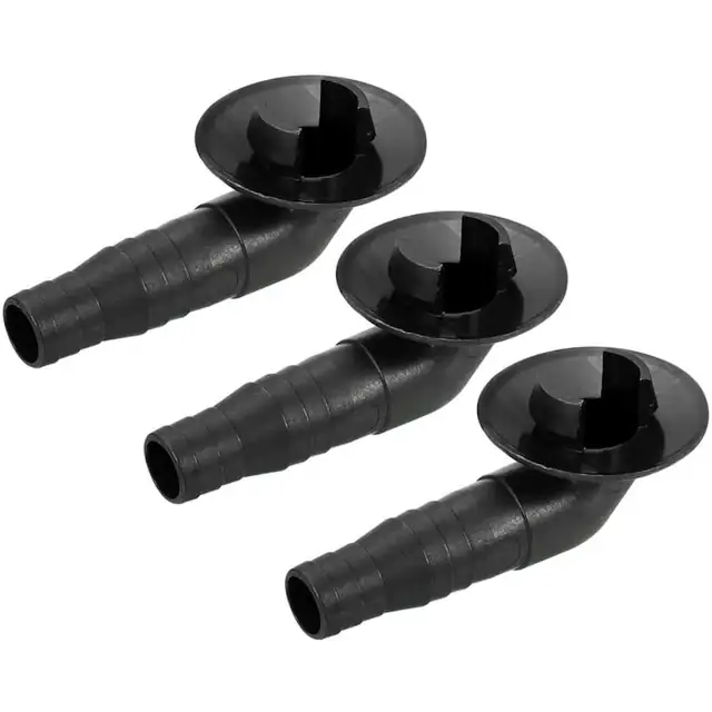 Conector scurgere aer conditionat cot 19mm negru set 3 buc