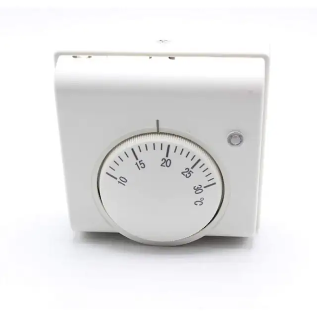 Termostat pentru aer conditionat, regulator temperatura, alb, 86x86mm