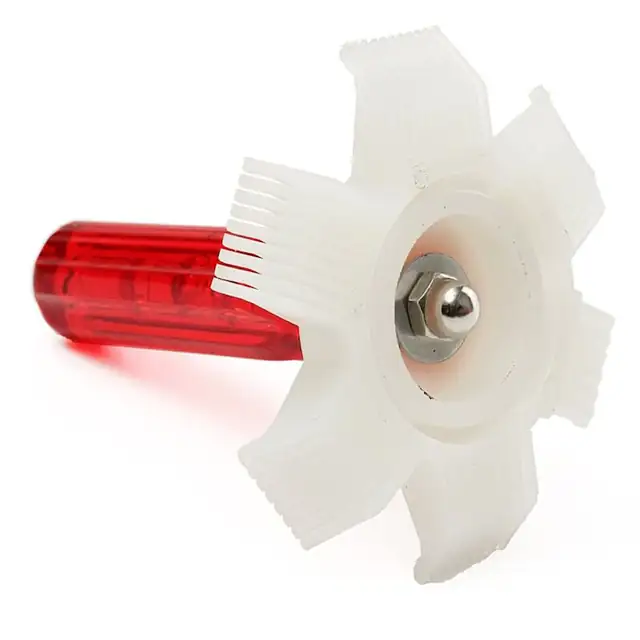 Unealta pentru indreptat lamele radiator si aer conditionat, plastic, alb-rosu