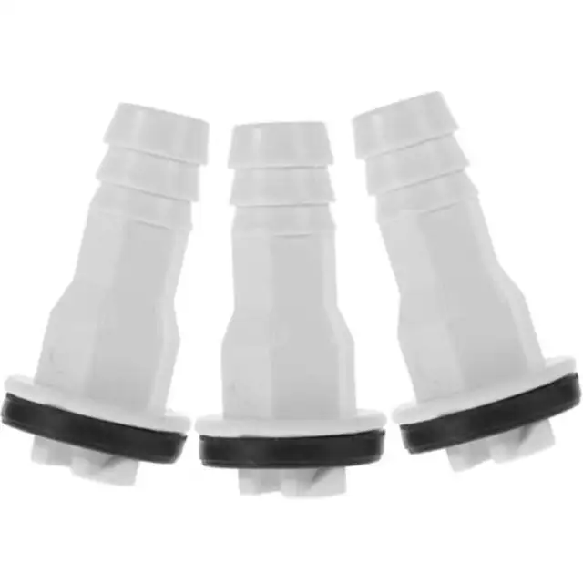Conector furtun evacuare aer conditionat set 3 piese alb