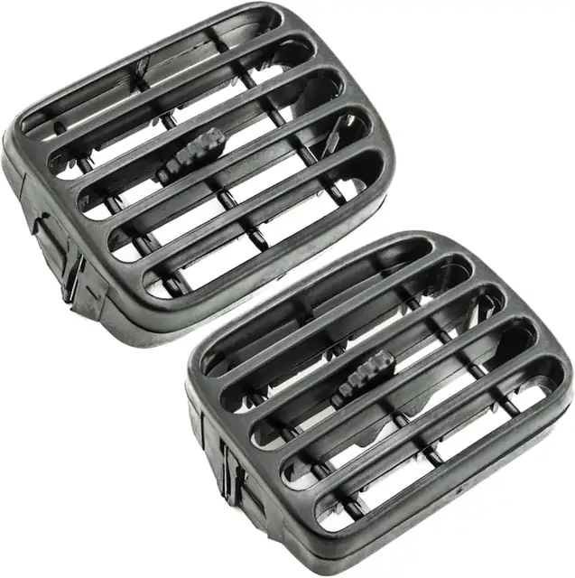 Grila de ventilatie compatibila cu Renault Clio 2 (1998-2001), Thalia (2001-2006), Bord, Guri de ventilatie aer conditionat - Stanga si Dreapta, 7702258280, 7702258279, Negru