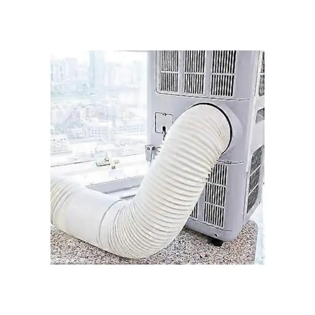 Furtun evacuare aer conditionat, extensibil, PVC, alb, 13x200cm