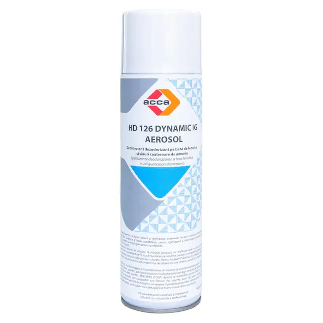 Spray profesional curatare si igienizare sisteme aer conditionat HD 126 Dynamic IG Aerosol, elimina mirosurile neplacute, actionare puternica, 500ml, made in Italy