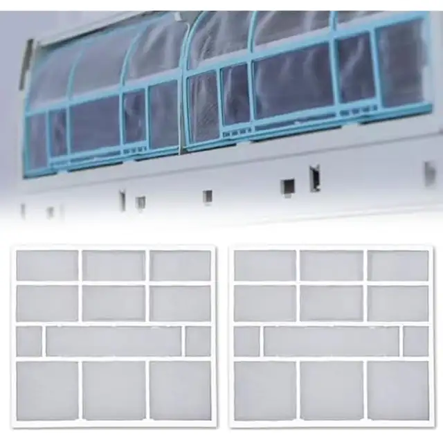 Set 2 filtre anti-praf pentru aer conditionat 28.2x26.5cm, diverse modele, rezistente