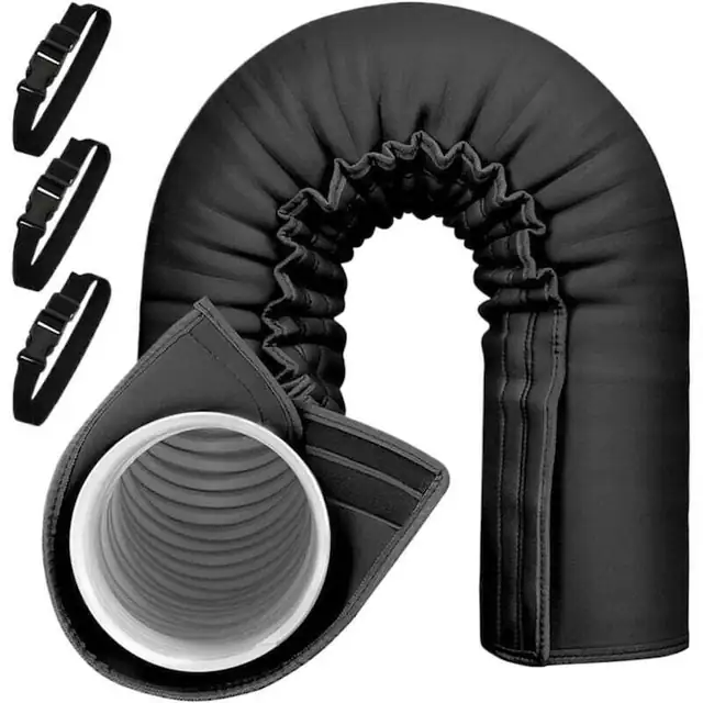 Manson izolator pentru furtun aer conditionat, reglabil, rosu, 150x53cm
