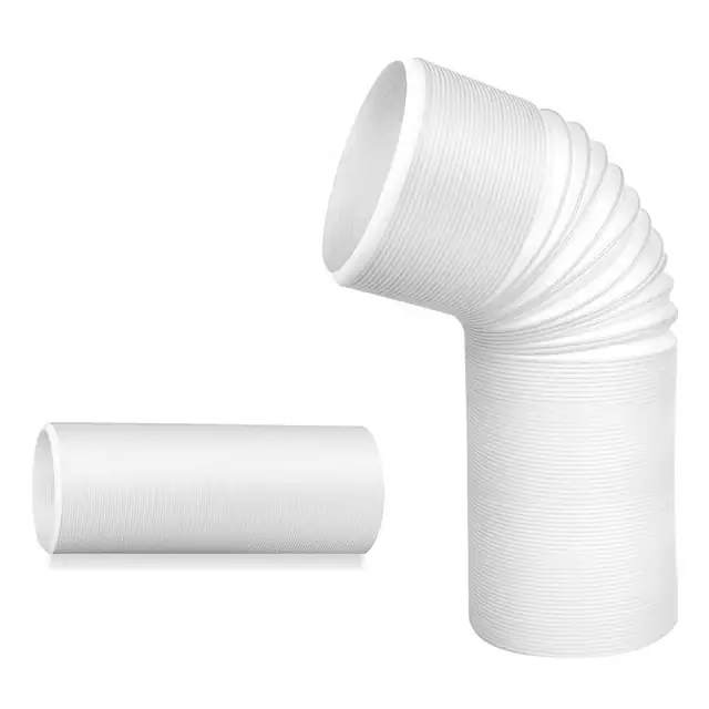 Furtun evacuare aer conditionat 150mm 2m alb flexibil extensibil