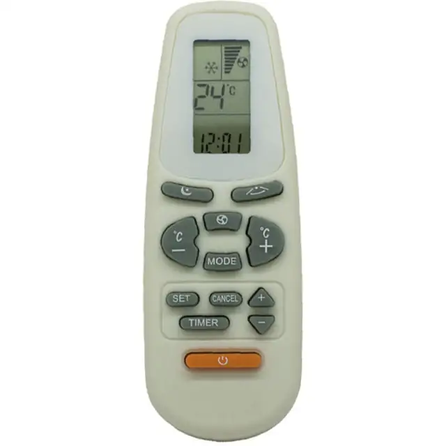 Telecomanda aer conditionat RC-5, ABS, 4.5x12x3cm, alb