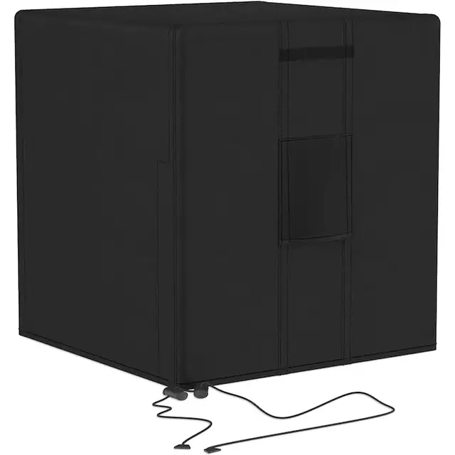 Husa protectie aer conditionat exterior, rezistenta, negru, 91x91x99cm