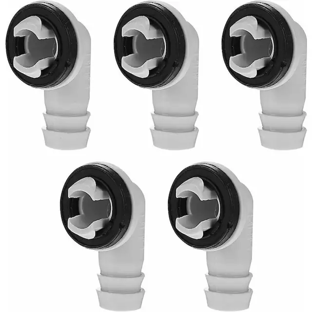 Conector furtun de scurgere pentru aer conditionat, 5 piese, racord cot, adaptor de scurgere condens AC, adaptor cu diametrul de 15 mm