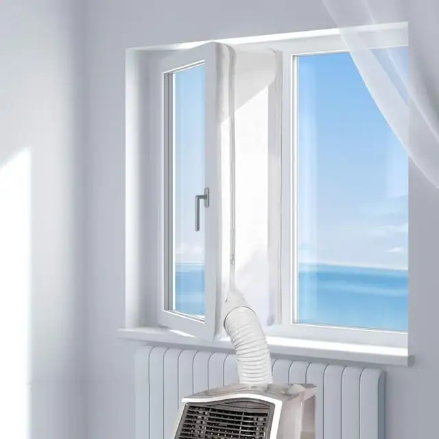 Garnitura universala fereastra 400cm pentru aparat aer conditionat portabil si uscator, alb