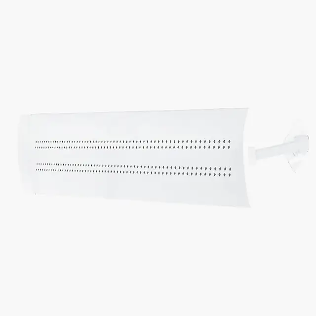 Deflector aer universal pentru aer conditionat, pliabil, reglabil, alb lucios, 108x18cm