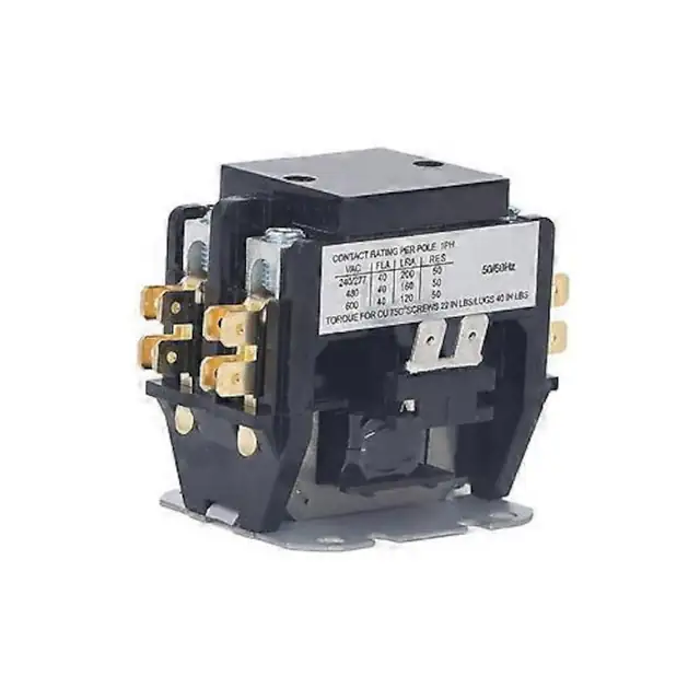 Contactor aer conditionat 40A 2P aliaj argintiu cu carcasa PP 220V