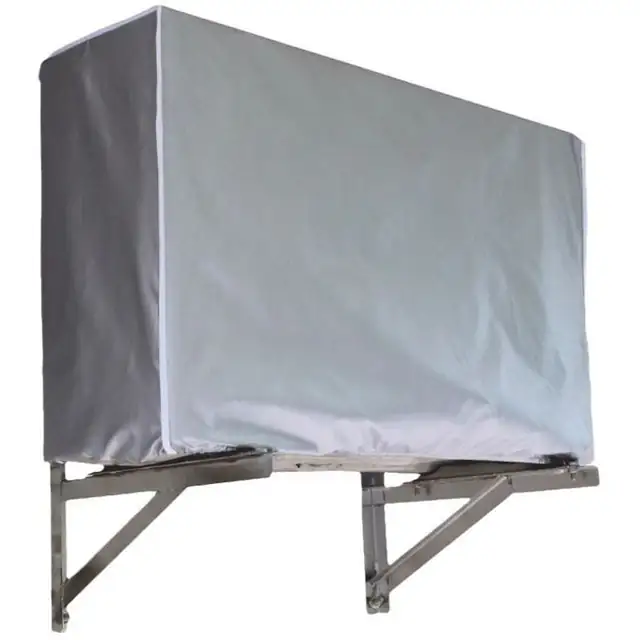 Husa protectie aer conditionat exterior 75x26x57cm argintiu impermeabil