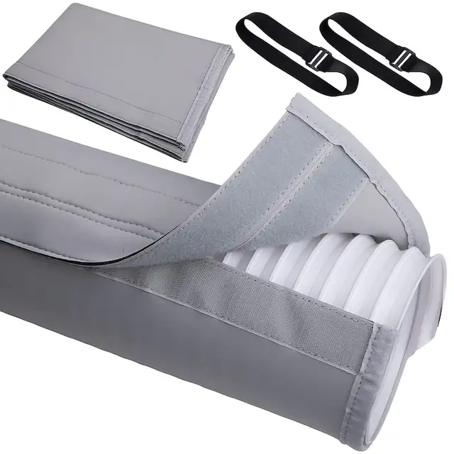 Husa universala pentru furtun aer conditionat, izolatie, 132cm, alb