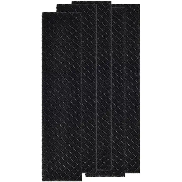 Set 5 bucati, filtru/element filtrant pentru aer conditionat compatibil Midea, din bumbac, tip burete, negru, 215x50 mm