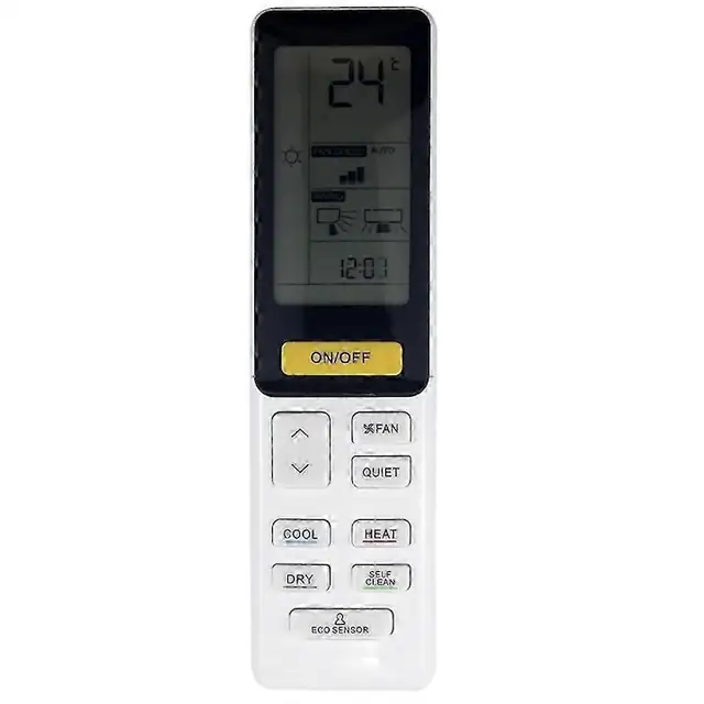 Telecomanda universala aer conditionat, inlocuitor ergonomic, plastic, alb, 15x5x2cm