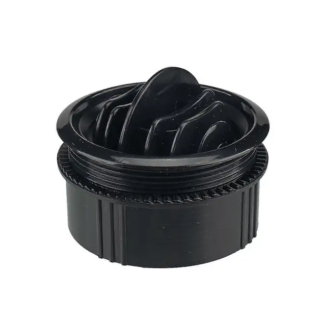 Grila aerisire rotunda neagra 71x63x25mm pentru aer conditionat vehicule recreative