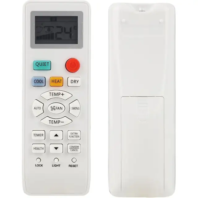 Telecomanda compatibila pentru aparatele de aer conditionat Haier YR-HD01, YL-HD04, YR-HD06, YL-HD02, HA-0361 - Telecomanda de schimb cu functie de temporizator, ergonomica si de inalta calitate