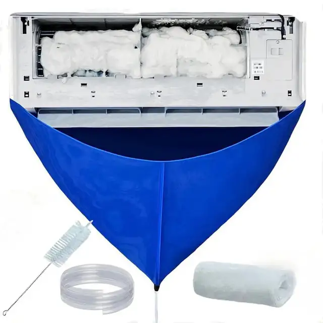Kit curatare aparat aer conditionat sac recuperare husa multicolor