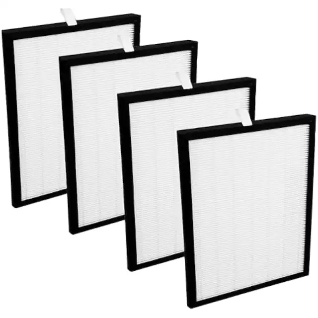 Set 4 filtre H13 HEPA pentru dezumidificator si purificator aer 26x19x1cm