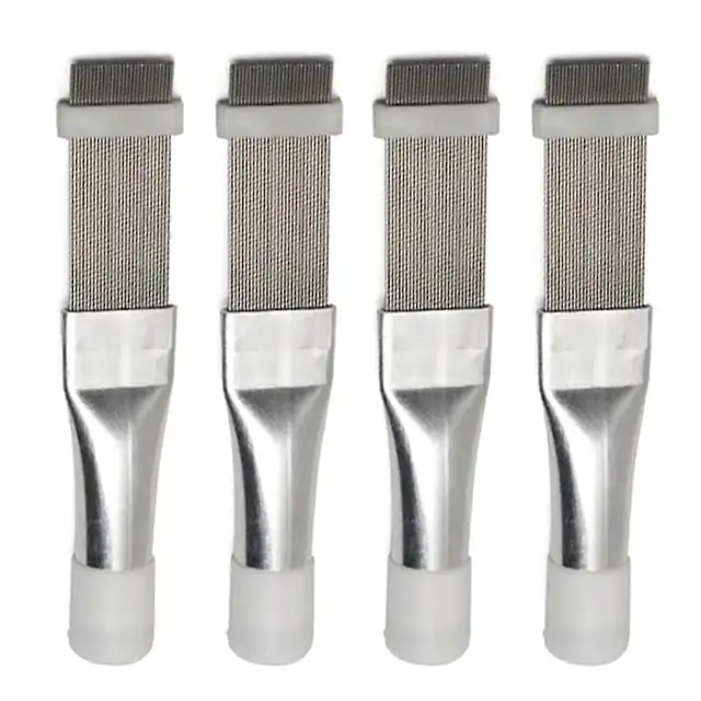 Set 4 perii curatare radiatoare aer conditionat, gri, 15x3cm