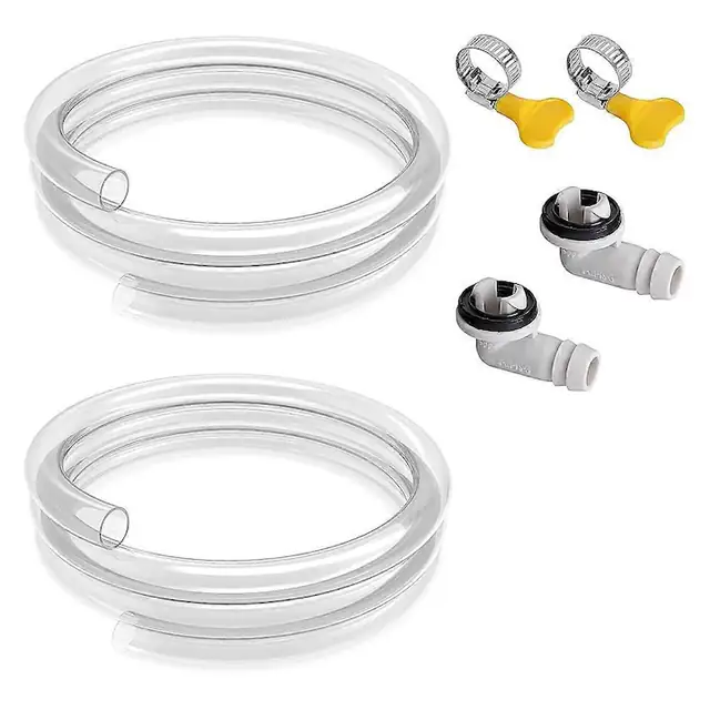 Set 2 furtunuri scurgere aer conditionat 3ft transparent etans