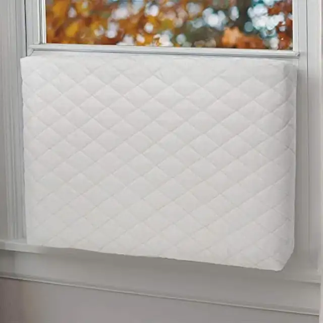 Husa pentru aparat aer conditionat interior, dubla izolatie, alb, 28x20x3.5 inch