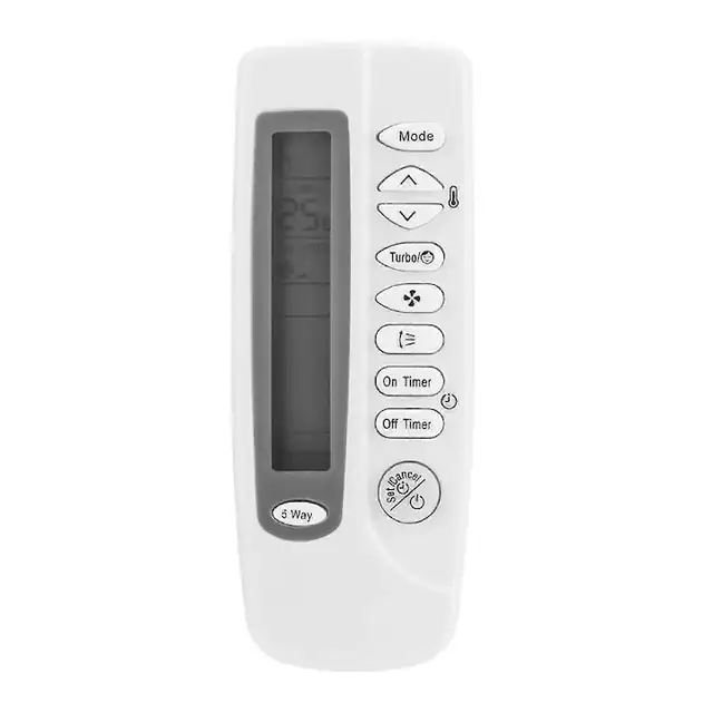 Telecomanda aer conditionat 47x20x115mm, ecran LCD mare, negru